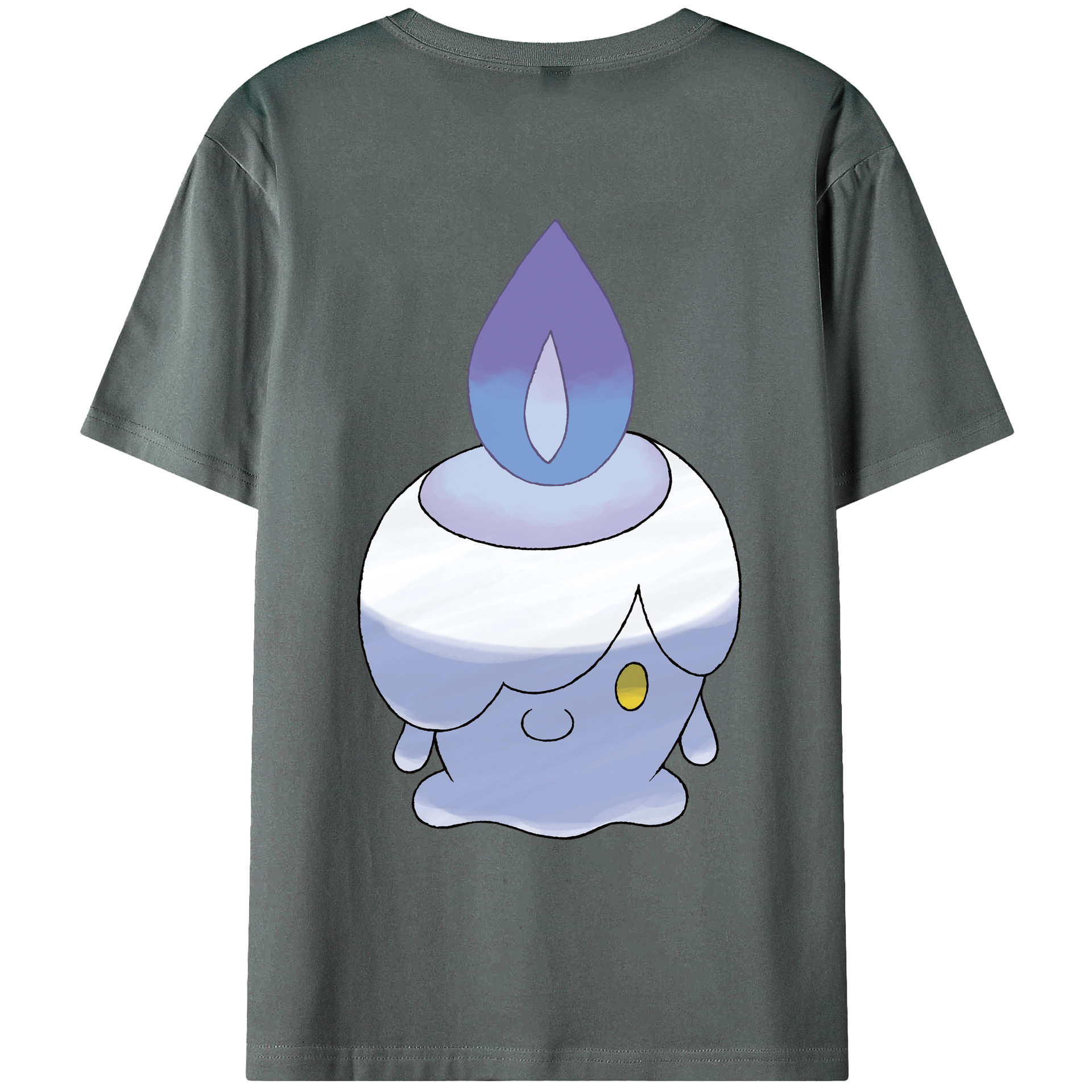 （画像用） ポケットモンスター Pokémon 綿100％ メンズ半袖Tシャツ（バックプリント） 通気性